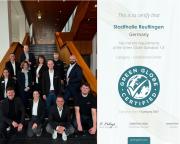 Abb. Stadthalle Reutlingen bestätigt Green-Globe-Platin